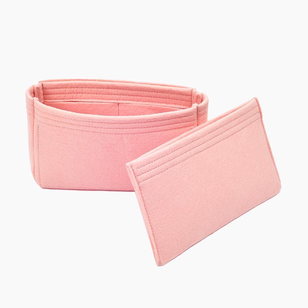 Set of 2 Basic Style Felt Bag Organizers forLouis vuitton's Pochette Metis